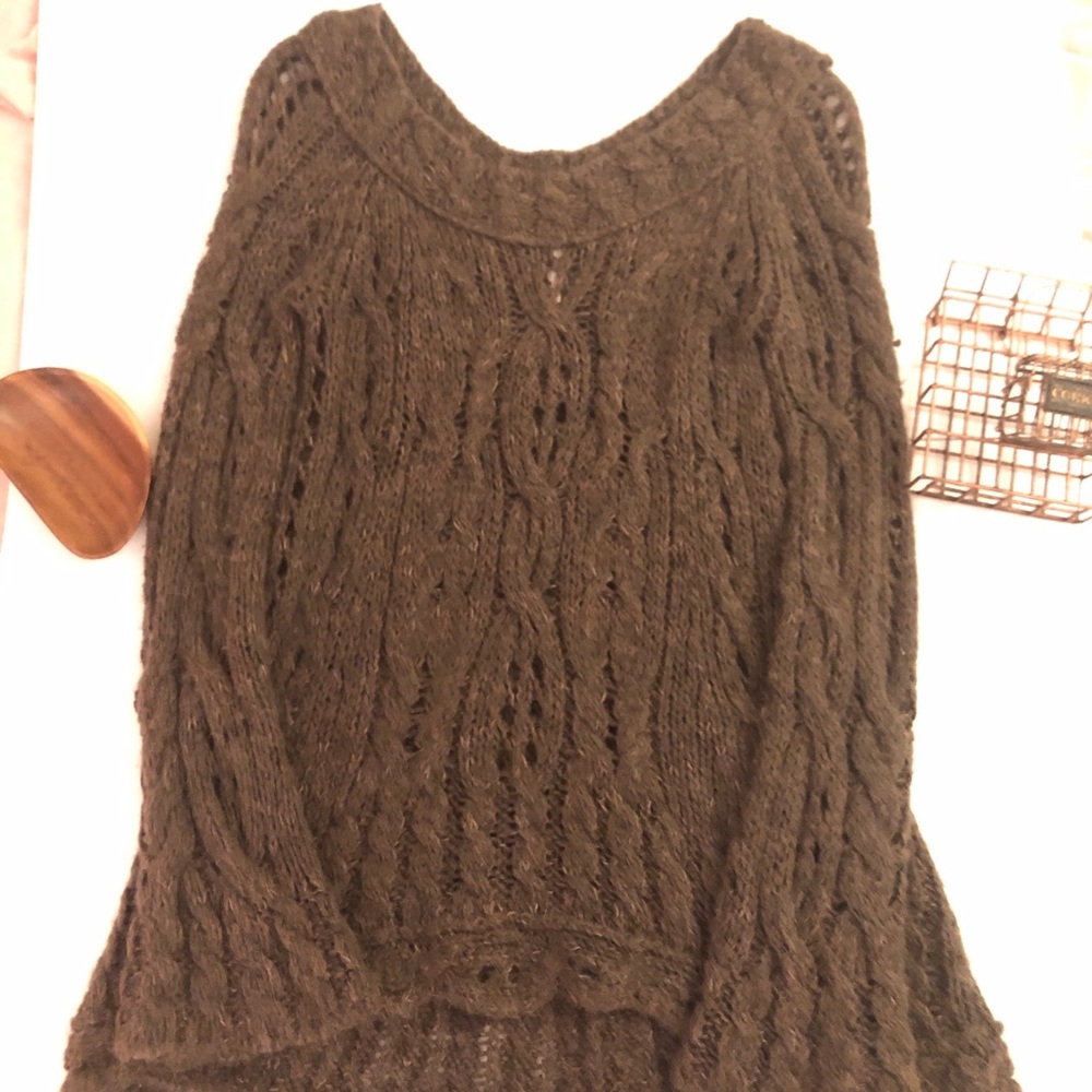 Brown Small Free People sweater
